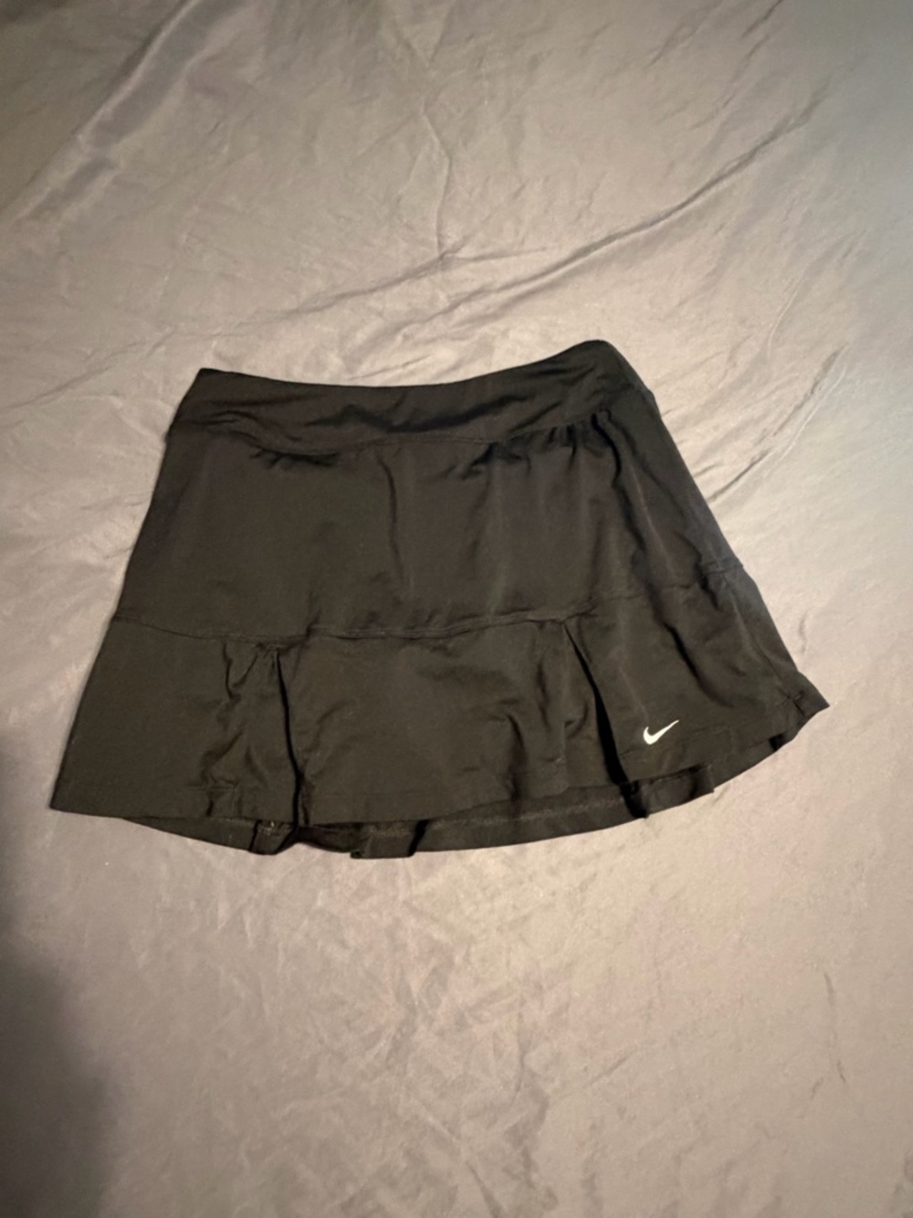 Nike Black Tennis Skirt with White Swoosh